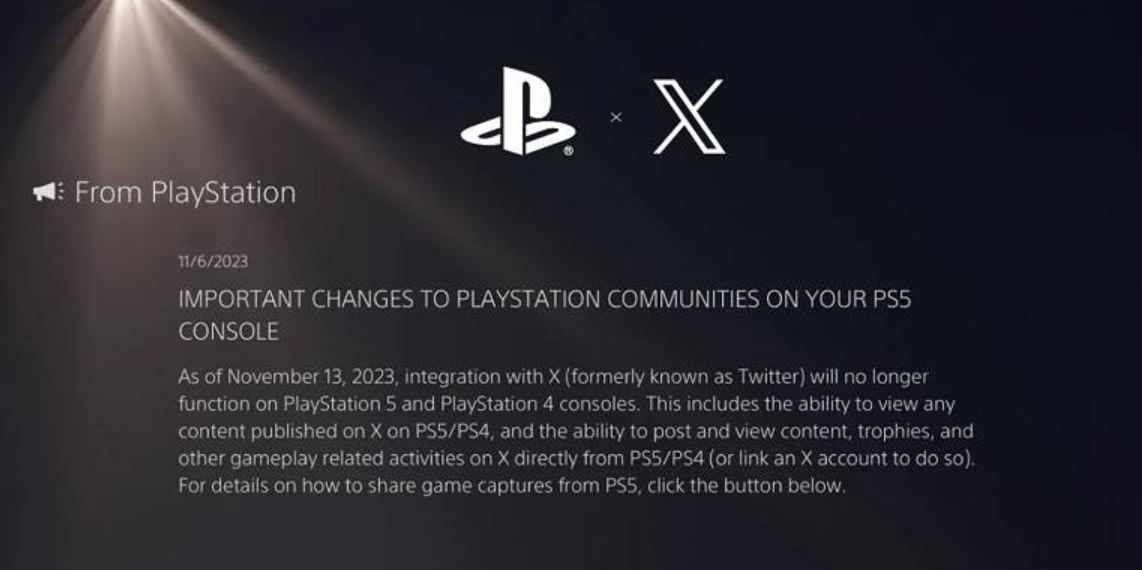 Sony Hapus Integrasi Twitter/X pada Playstation 4 dan 5