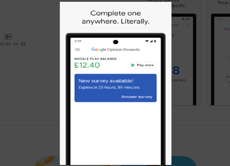 Survery Berbayar, foto via Google Opinion Rewards-GooglePlayStore