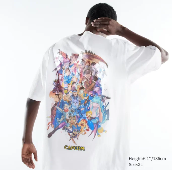 Kaos Kolaborasi Uniqlo X Capcom Merayakan 40 Tahun/foto via/Uniqlo.com