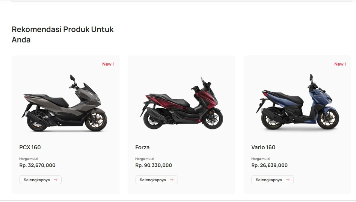 Daftar Harga Motor Honda Matic Terbaru, capture via astra-honda,com.jpg