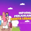 Tiket kereta api buat lebaran 2024