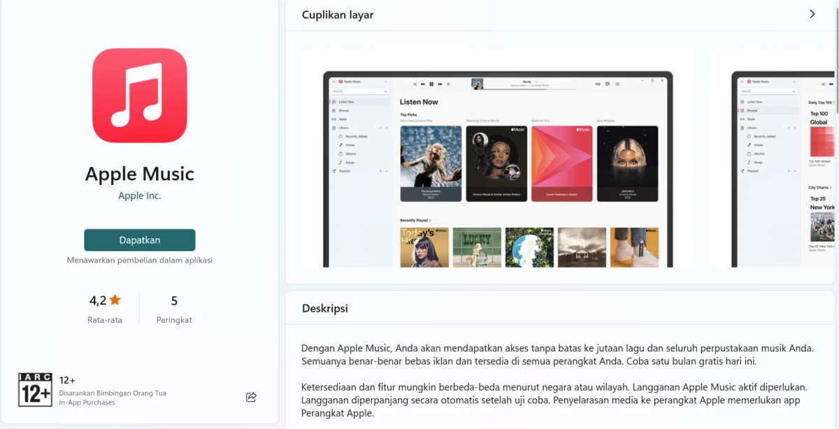 Apple Rilis Aplikasi Windows