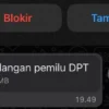 Waspada! Kini Penipuan APK Pemilu DPT melalui Whatsapp. Foto: @Detikcom/DetikINET