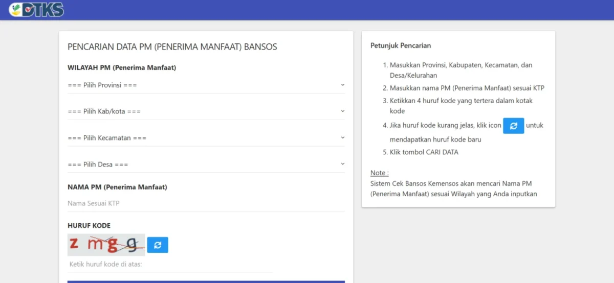 Cara cek Bansos Kemensos 2024