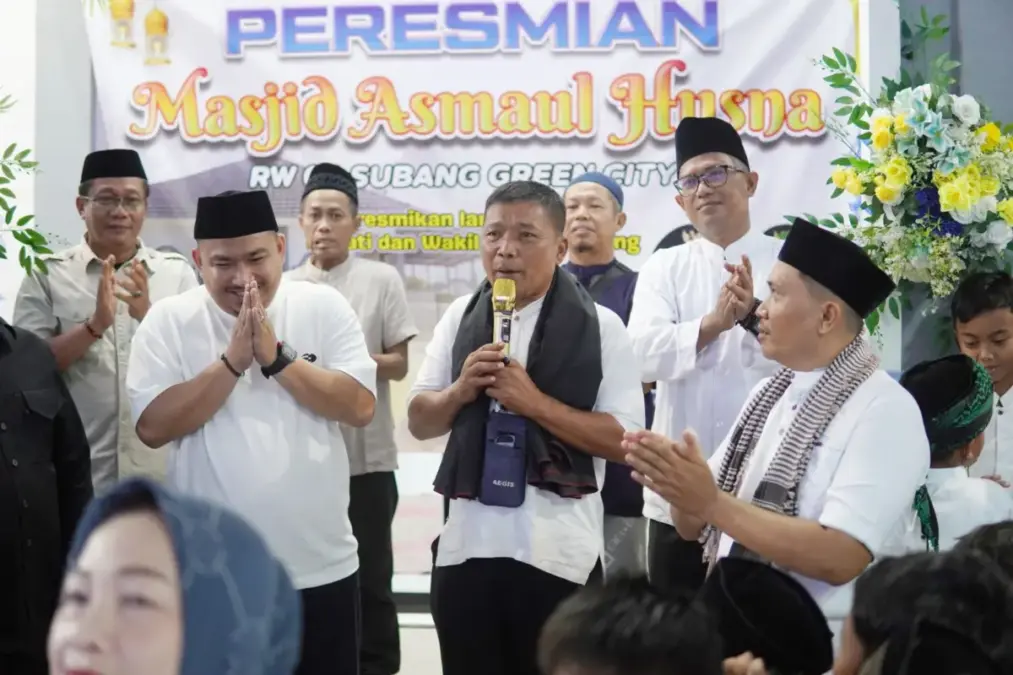 BUPATI SUBANG RESMIKAN MASJID ASMAUL HUSNA DI PERUMAHAN SUBANG GREEN CITY