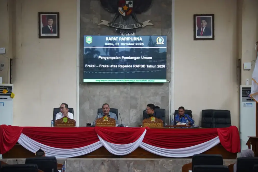 SEKDA SUBANG HADIRI RAPAT PARIPURNA DPRD SUBANG SEKDA SUBANG HADIRI RAPAT PARIPURNA DPRD SUBANG