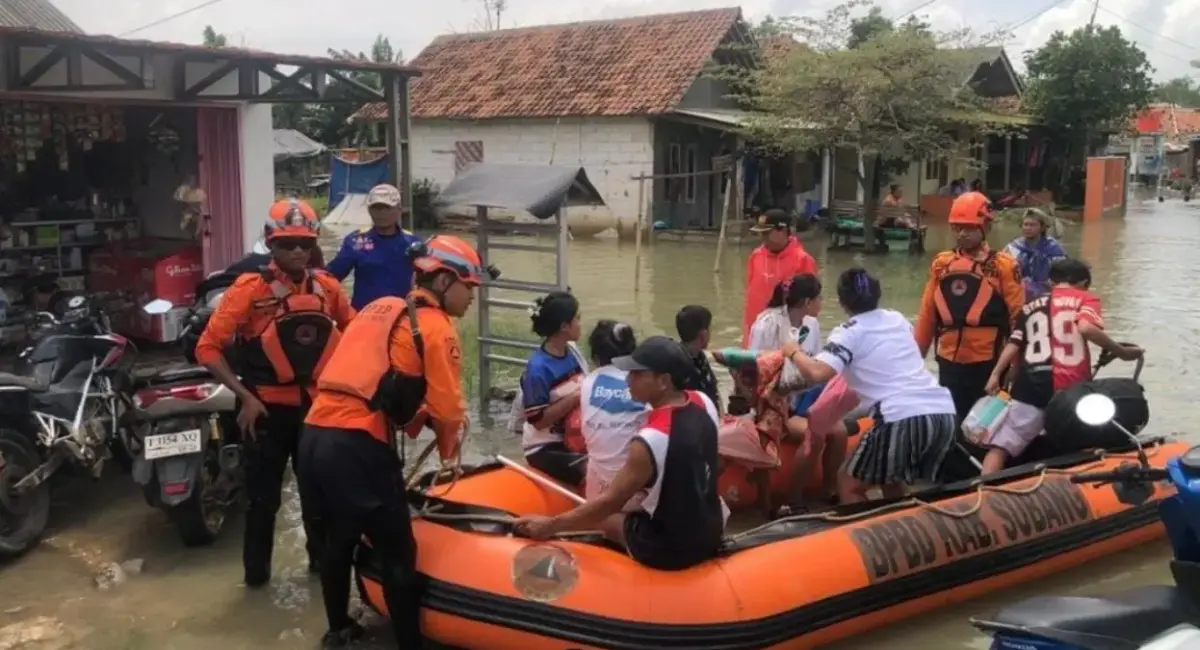 Banjir Masih Rendam 5 Kecamatan di Pantura Subang