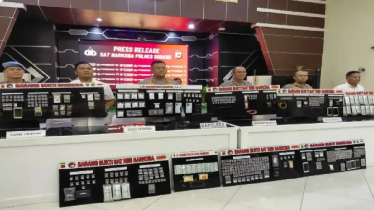 Polres Subang Ungkap 26 Kasus Narkoba di Awal Tahun 2026, 31 Tersangka Ditangkap dan Ratusan Gram Sabu Disita