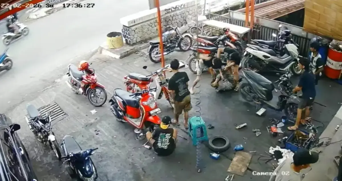 Penganiayaan di Bengkel Motor