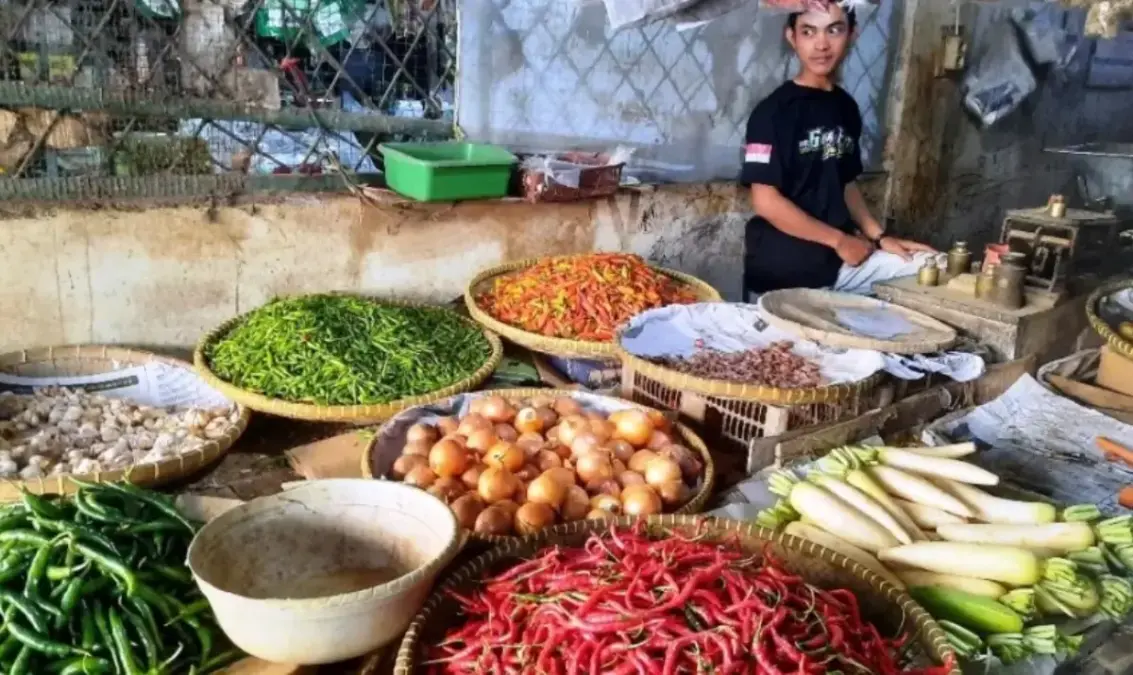 Harga Pangan di Pasar Tradisional Subang Fluktuasi, Cabai dan Sayuran Turun