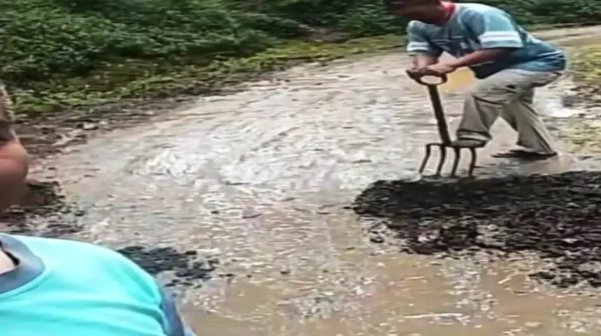 Jalan Rusak di Bandung Barat, Warga Protes Bakal Tanami Jagung