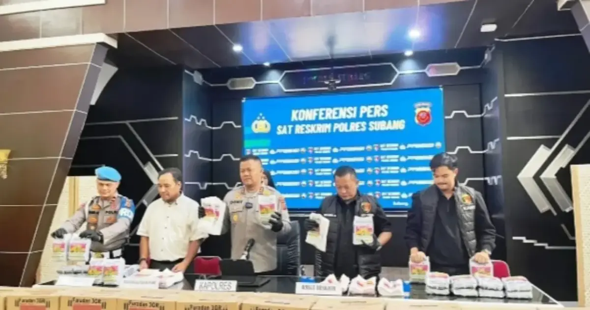 1.740 Kemasan Siap Edar Disita, Polres Subang Bongkar Sindikat Pabrik Pestisida Palsu di Subang