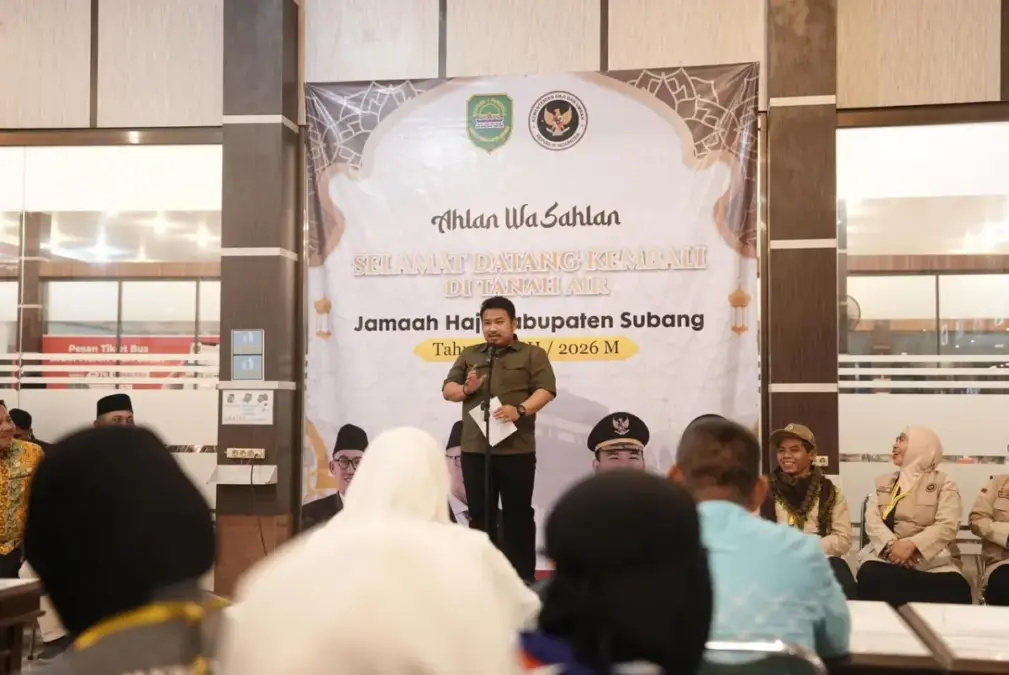Bupati Subang Sambut Kepulangan 442 Jemaah Haji Subang, Do’akan Menjadi Haji Mabrur dan Hajah Mabruroh