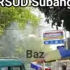 Asap Tebal Depan RSUD Subang, Diduga Berasal dari Korsleting Listrik