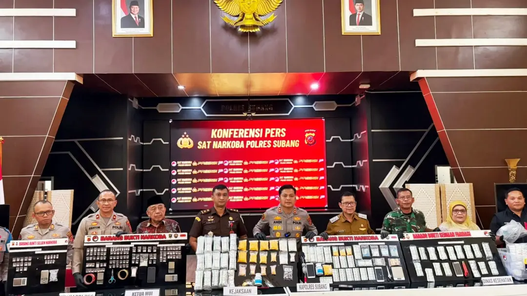 Subang Masih Jadi Ancaman Peredaran Narkoba, Hingga Pertengahan 2026 Sudah Terungkap 79 Kasus