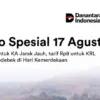 KAI Beri Diskon Tiket 17 Persen Saat HUT ke-81 RI, Ini Cara Dapetinnya