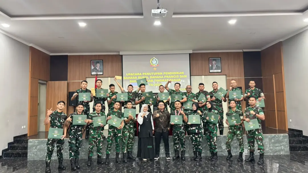Prodi Pendidikan Bahasa Arab UPI Latih 23 Personel TNI AD Bahasa Arab Fungsional