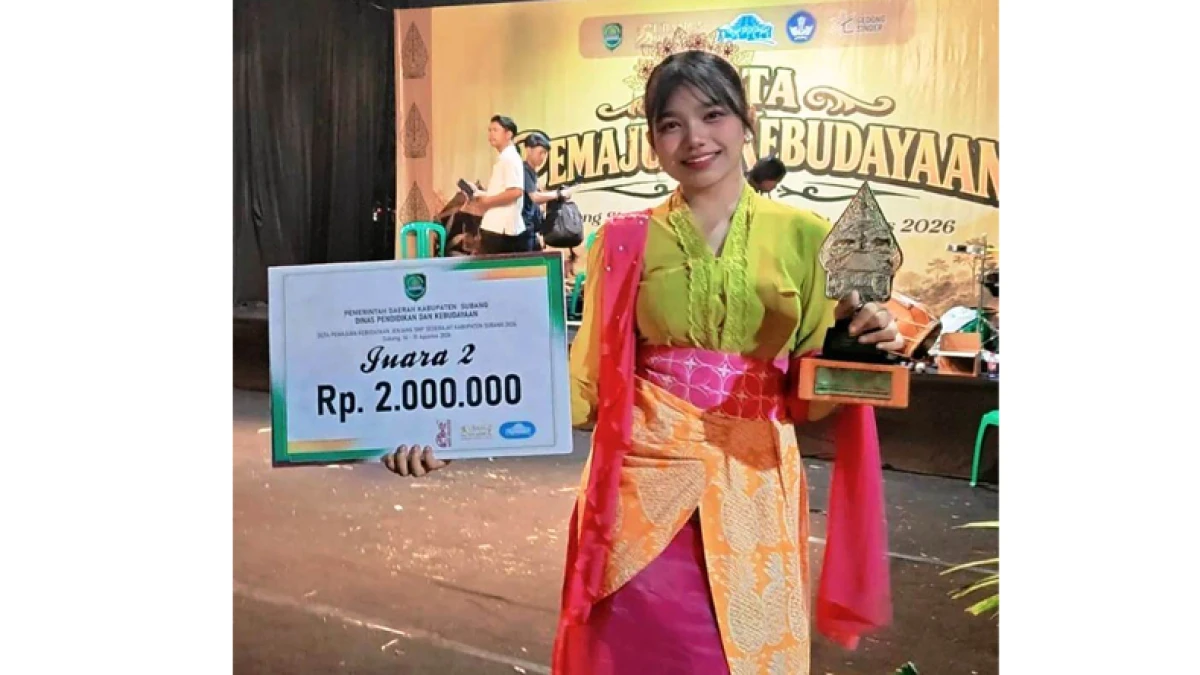 Fiorenza Viella Sihotang Siswi SMPN 1 Subang Raih Juara 2 Duta Pemajuan Kebudayaan